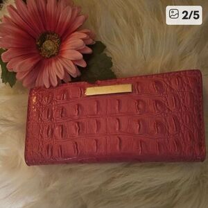HOBO PINK CROC WALLET